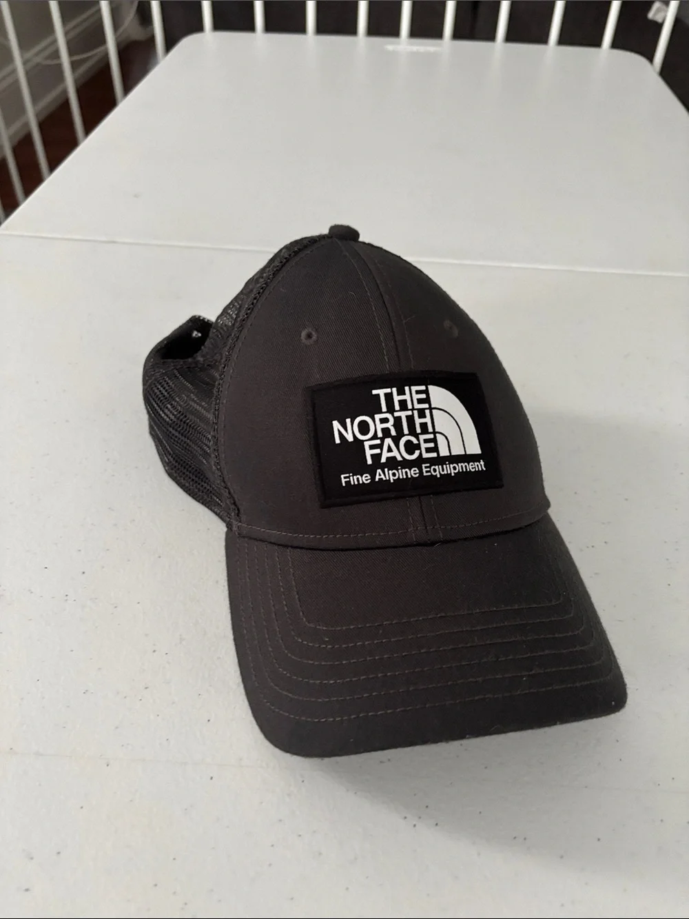 The North Face Black Mesh Trucker Hat
